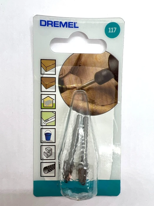 Dremel 117 Hochgeschwindigkeits-Fräser, (D)6.4mm, 2 Stück