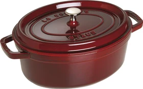 Zwilling Staub Cocotte Schmortopf oval 35.3x29cm 4.2l grenadine