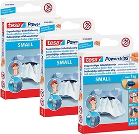 tesa Powerstrips Klebestreifen small weiß, 42 Stück