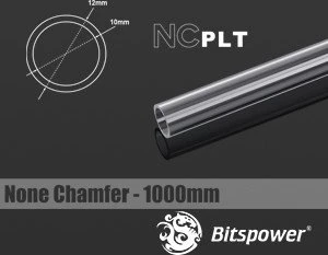 Bitspower HardTube PETG Rohr, 100cm, 12/10mm, klar