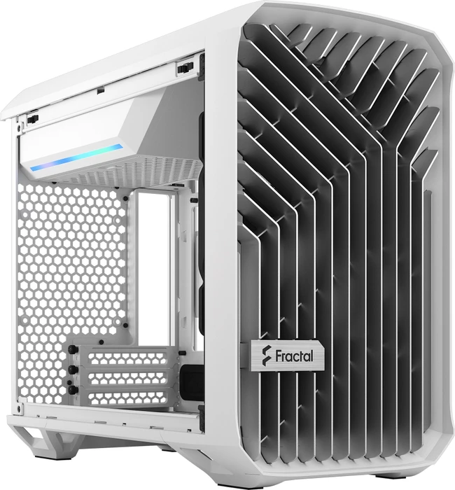 Fractal Design Torrent Nano White TG Clear Tint, Glasfenster, Mini-ITX