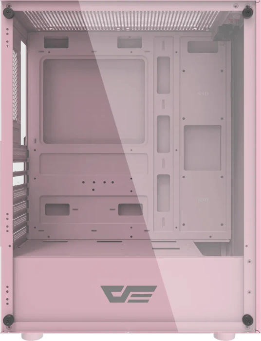 DarkFlash DK100 Pink, Glasfenster