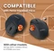 Perixx PERIPRO-303BKB 34mm für Perimice und Logitech M570, Ersatz-Trackball, Basketball, orange/schwarz Vorschaubild