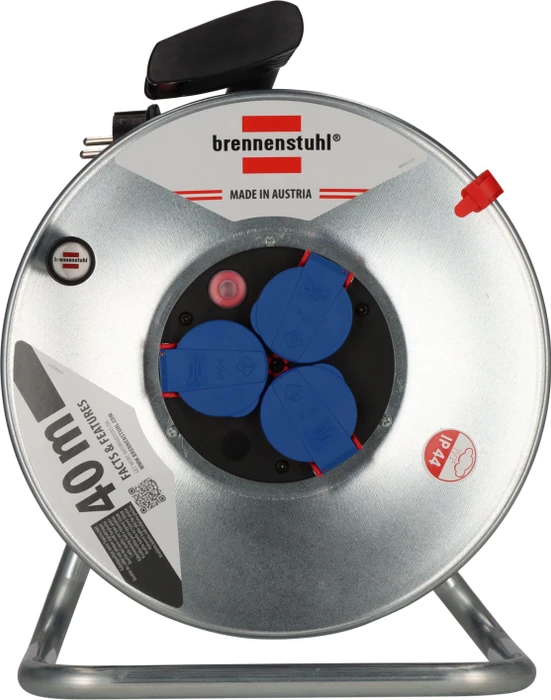 Brennenstuhl Garant SK 290 Kabeltrommel, Schuko auf 3x Schuko, 40m, IP44, AT-N05V3V3-F 3G1,5