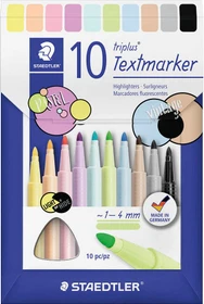 Staedtler triplus Textsurfer 362C sortiert, 10er-Set, Kartonbox