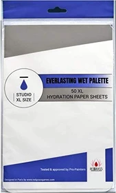 Redgrass Wet Palette Studio XL V2 Hydration Paper Sheets, 50 Stück