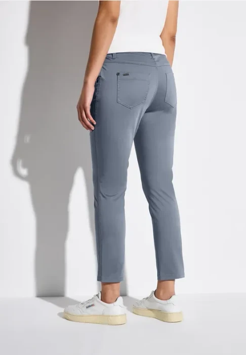 Street One 7/8-Satin Hose velvet sky blue (Damen)
