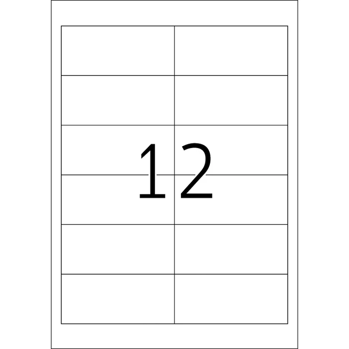 Herma Poweretiketten, 97x42.3mm, weiß, matt, 25 Blatt (300 Etiketten)
