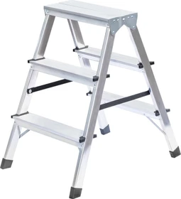 Günzburger Steigtechnik Alu 2-tlg. Stehleiter, 2x 6 Stufen