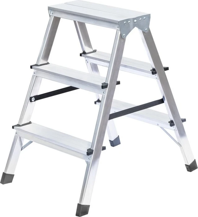 Günzburger Steigtechnik Alu 2-tlg. Stehleiter, 2x 6 Stufen