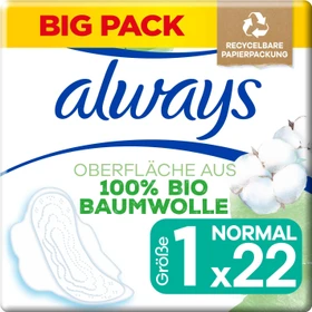 Always Cotton Protection Normal Größe 1, 22 Stück