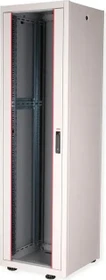 Roline / Secomp Basic 19" Netzwerkschrank 42HE, montiert, Glastür, IP20, RAL 7035, 600mm tief