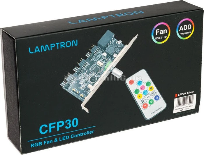 Lamptron CFP30, PCI-Slotblende, Licht- und Lüftersteuerung, 3-Kanal, silber