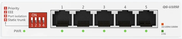 ASUS QG-U1050 Desktop 2.5G Switch, 5x RJ-45