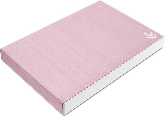 Seagate Backup Plus Slim Portable rose, rosa/grau, 2TB, USB 3.0 Micro-B
