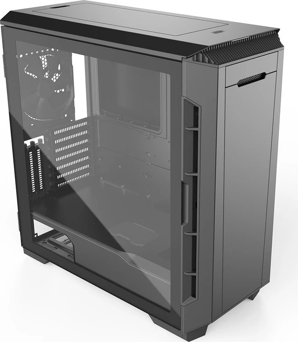 Phanteks Eclipse P600S Satin Black, schwarz, Glasfenster, schallgedämmt