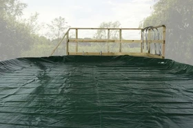 Weka Abdeckplane für Massivholzpool 593 390cm