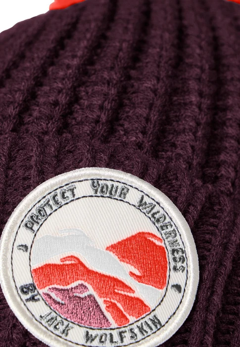 Jack Wolfskin Pompom Badge Beanie (Junior)