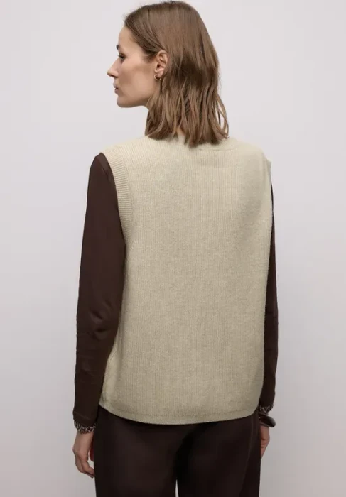 Street One Kuschelige Weste cotton beige melange (Damen)