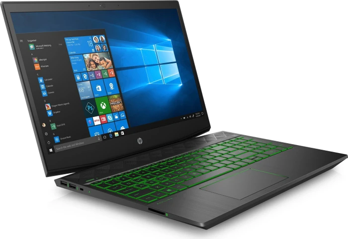 HP Pavilion 15-cx0004ng, Shadow Black/Acid Green, Core i7-8750H, 16GB RAM, 256GB SSD, 1TB HDD, GeForce GTX 1050 Ti, DE