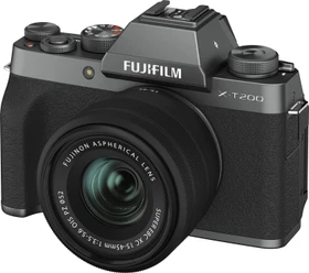 Fujifilm X-T200 dunkelsilber mit Objektiv Fujinon XC 15-45mm 3.5-5.6 OIS PZ