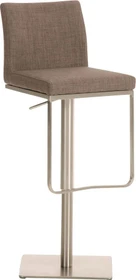 CLP Panama Barhocker grau/edelstahl