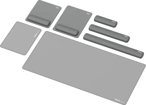 Fellowes Breyta XL Mausepad mit Handgelenkauflage, 280x210mm, grau
