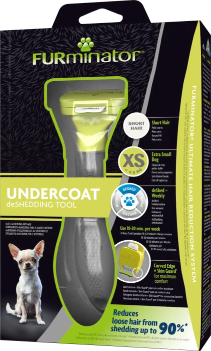 FURminator deShedding Tool für sehr kleine Hunde mit kurzem Fell, Version 2