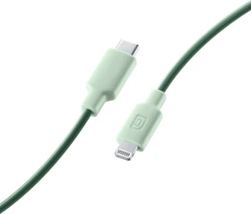 Cellularline Style Color Cable USB-C/Lightning 1m grün