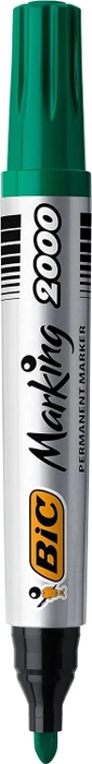 BIC Marking 2000 ECOlutions Permanentmarker Rundspitze 1.7mm schwarz/blau/rot/grün, 4er-Set, Blister