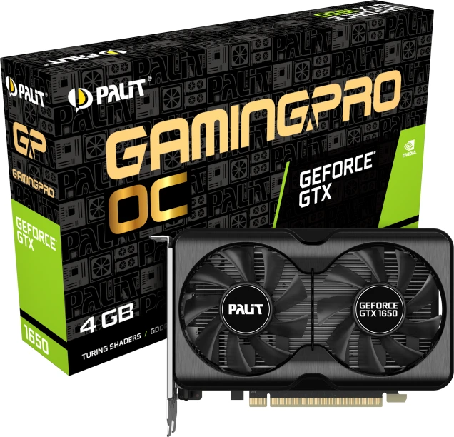 Palit GeForce GTX 1650 GP OC, 4GB GDDR6, HDMI, 2x DP