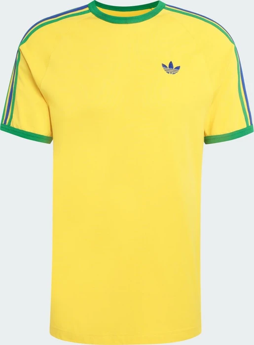 adidas 3-Streifen T-Shirt kurzarm eqt yellow/green/collegiate royal (Herren)
