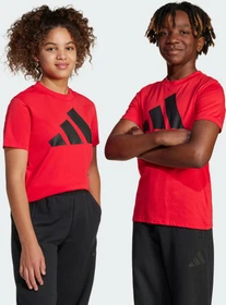 adidas Essentials T-Shirt kurzarm pure ruby/black (Junior)