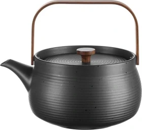 ASA Selection japandi Teekanne mit Holzgriff 1.5l schwarz