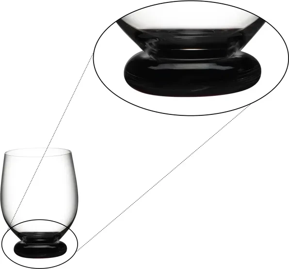 Riedel Fatto A Mano Trinkglas Becher Piccolo schwarz