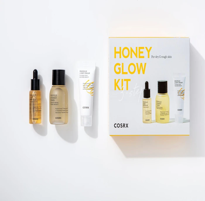 COSRX Honey Glow Toner 30ml + Ampoule 10ml + Creme 15ml Geschenkset