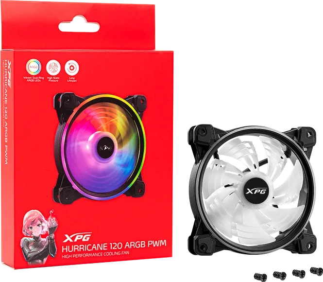 ADATA XPG Hurricane 120 ARGB PWM, schwarz, 120mm
