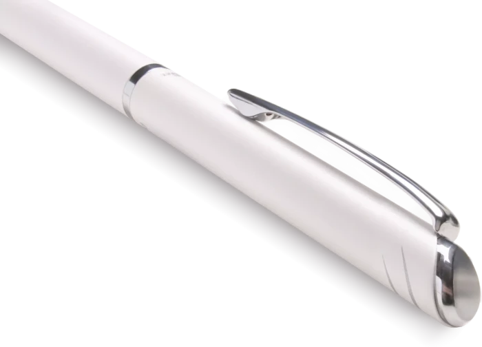 Pentel EnerGel HighClass BL2007 0.7mm/0.35mm Gelroller perlweiß, Geschenkbox