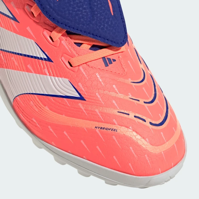 adidas Predator League Fold-Over Tongue TF signal coral/cloud white/beam orange
