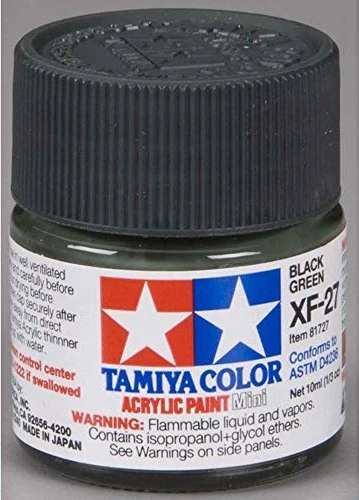 Tamiya Acrylic Paint XF-27 black green, 10ml