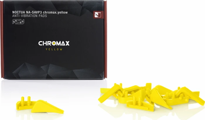 Noctua NA-SAVP3 chromax.yellow Anti-Vibrations-Pads für NF-A15, gelb, 16er-Pack