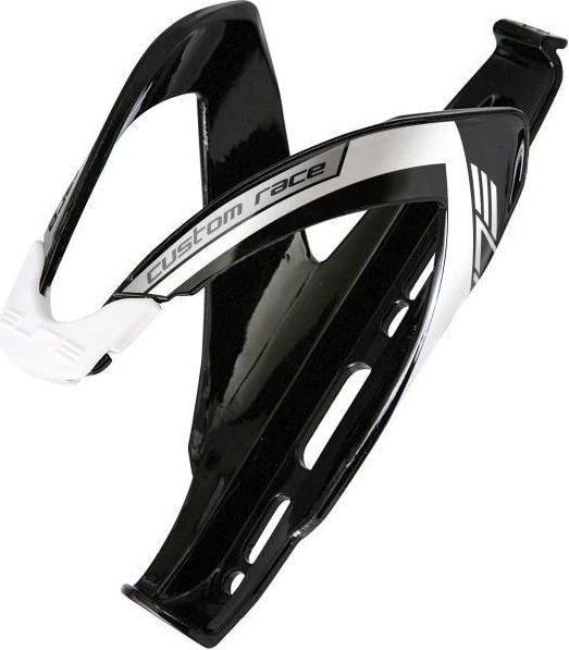 Elite Custom Race Plus Flaschenhalter black glossy white