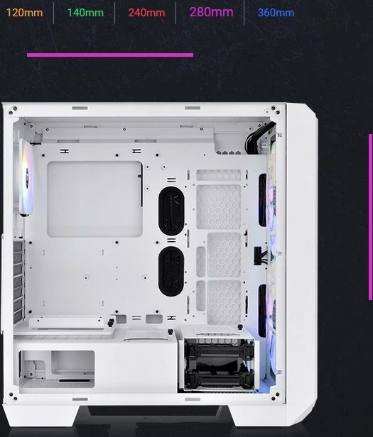 Thermaltake View 300 MX Snow Edition, weiß, Glasfenster