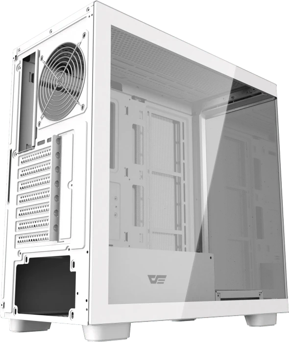 DarkFlash DS900G White, Glasfenster