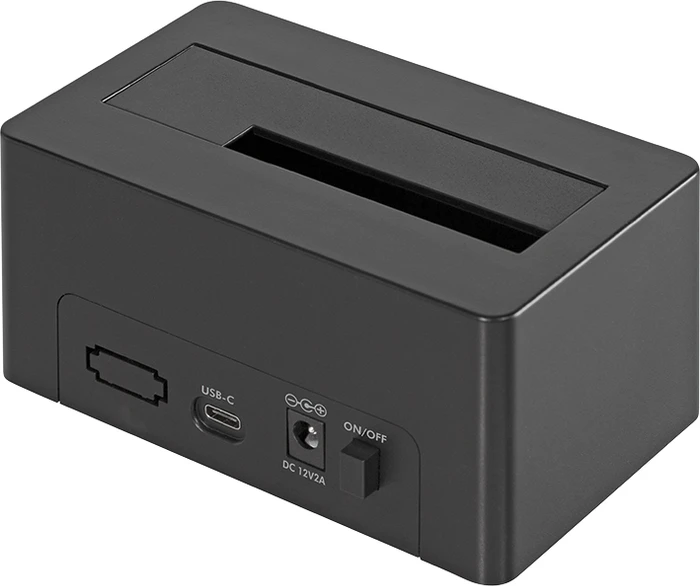 LogiLink USB 3.1 Quickport für 2.5"/3.5" SATA HDD/SSD schwarz, USB-C 3.1