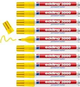 edding 3000 Permanentmarker gelb, 10er-Pack