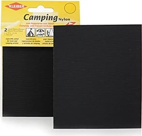 Kleiber Camping Nylon für Zelte selbstklebende Reparatur-Flicken schwarz