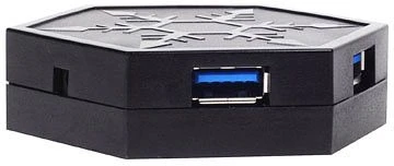 SilverStone EP01 USB-Hub, 4x USB-A 3.0, USB micro-B 3.0 [Buchse]