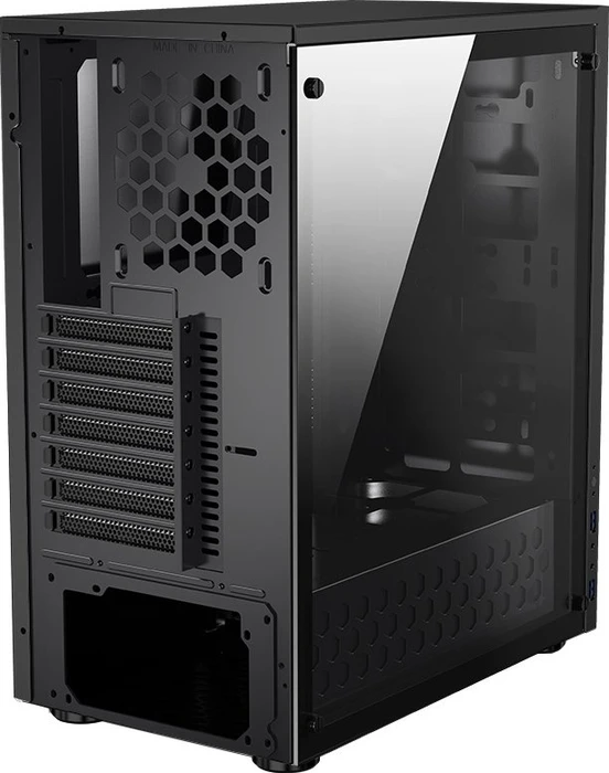 Jonsbo C5, schwarz, Glasfenster
