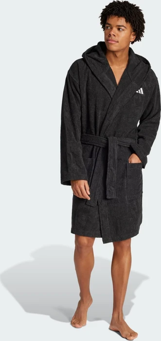 adidas Hooded Bademantel schwarz